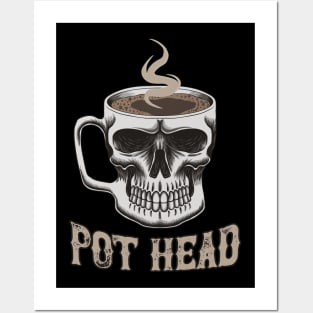 Pot Head Coffee Posters and Art